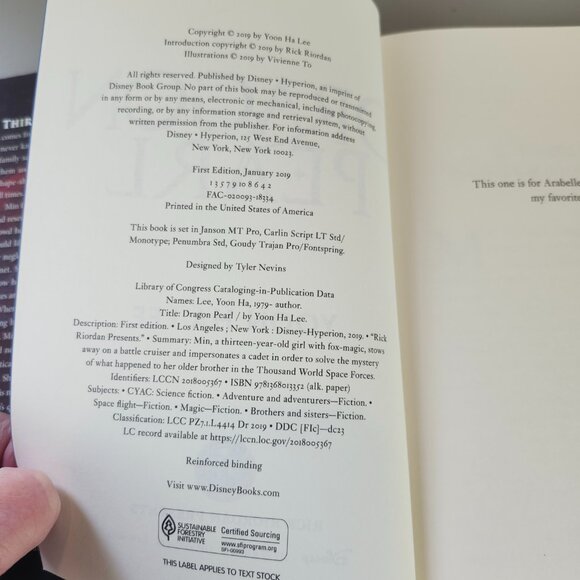 Rick Riordan "Dragon Pearl" Hardcover Book - Picture 4 of 5